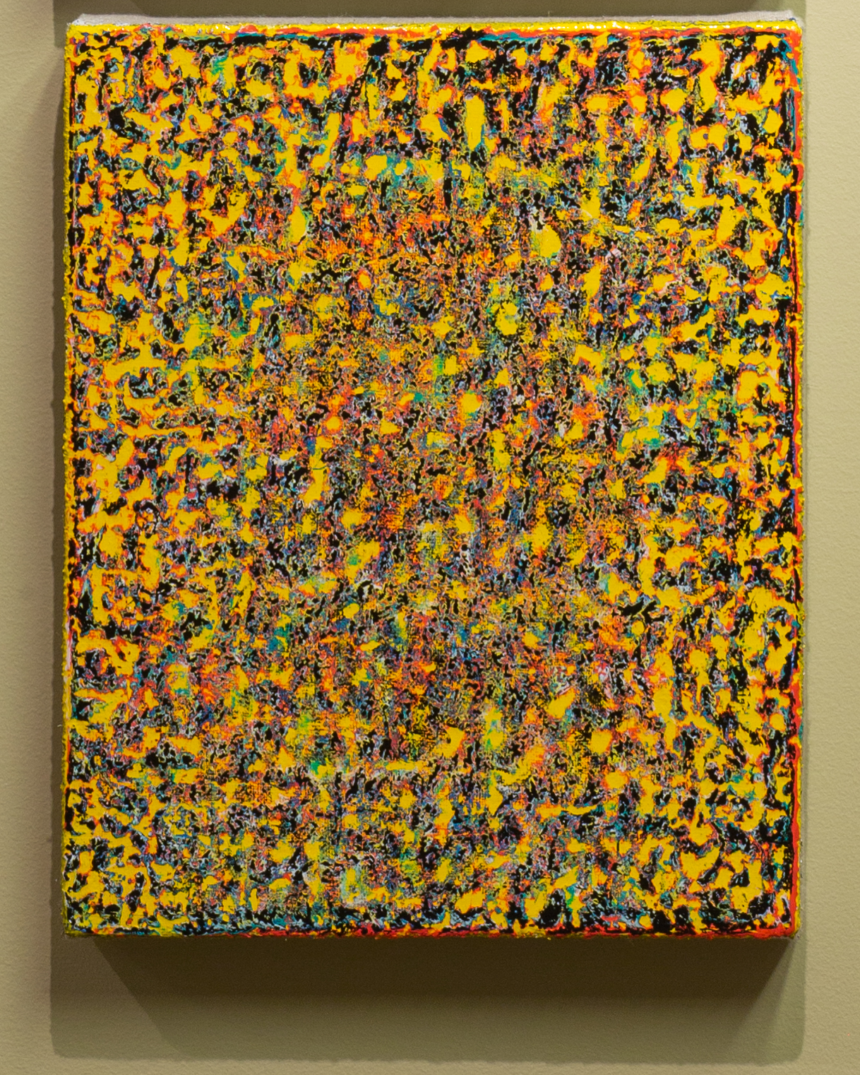Daniel Bruce Hughes, Untitled, 10" x 8", oil-based enamel on linen, 2019
